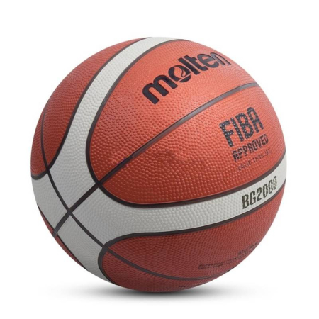 Pachet junior baschet Molten, 12 mingi B5G2000, plasă BN10, pompă DHP21 și fluier Dolfin Pro [2]