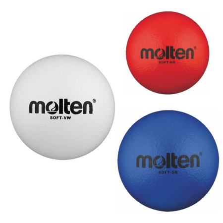 Alte sporturi - Molten Soft Ball Set for Kids – 3 Foam Balls for Motor Skills Development & Educational Activities