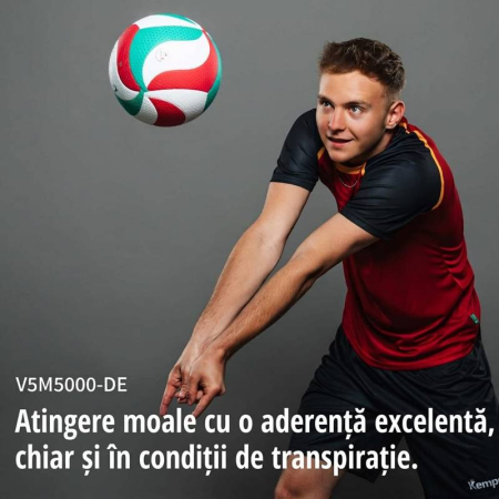 Pachet volei 6 mingi Molten V5M5000 FLISTATEC + geantă 6 mingi + pompă DHP21 + manometru [3]