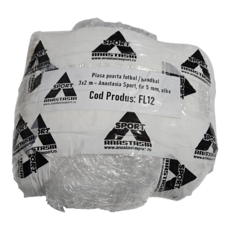 Football / Handball Goal Net 3x2 m – Anastasia Sport, 5 mm white polyester [6]