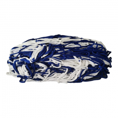 Soccer / handball goal net 3x2 m Anastasia Sport, 5 mm polyester thread, white with blue, knotted, handmade, depth 90-100 cm [2]