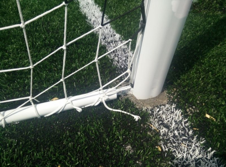 Poarta de fotbal profesionala aluminiu, fixa 7,32 x 2,44 m dimensiune oficiala, [6]