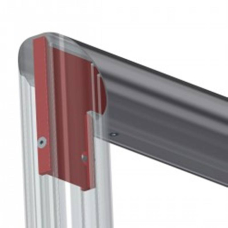 Poarta de fotbal profesionala aluminiu, fixa 7,32 x 2,44 m dimensiune oficiala, [9]