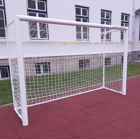 Poarta fotbal 3x2m mobila, aluminiu profil 120x100 mm, spate otel [7]