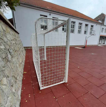 Poarta fotbal 3x2m mobila, aluminiu profil 120x100 mm, spate otel [25]