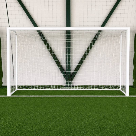Porti fotbal 5x2 m pentru antrenament - Poarta fotbal 4 x 2 m Anastasia Sport, profil aluminiu 120 x 100 mm, mobila, structura spate din otel