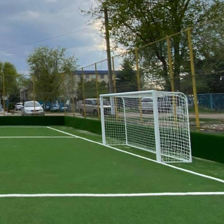 Poarta fotbal 4 x 2 m Anastasia Sport, profil aluminiu 120 x 100 mm, mobila, structura spate din otel [2]