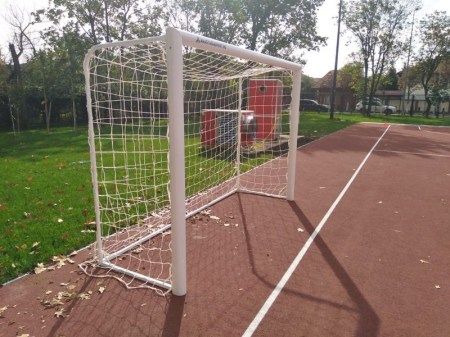 Poarta fotbal 5x2, aluminiu, profil 120x 100 mm, 5x2 m, mobila, spate din otel [3]