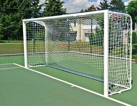 Poarta fotbal 5x2, aluminiu, profil 120x 100 mm, 5x2 m, mobila, spate din otel [7]