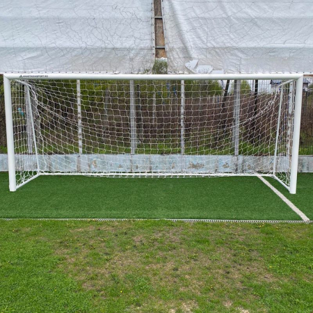 Poarta fotbal 5x2, aluminiu, profil 120x 100 mm, 5x2 m, mobila, spate din otel [4]