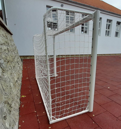Poarta fotbal 5x2, aluminiu, profil 120x 100 mm, 5x2 m, mobila, spate din otel [21]
