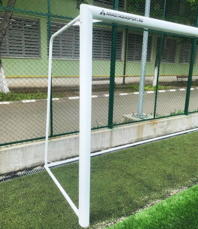 Poarta fotbal 5x2, aluminiu, profil 120x 100 mm, 5x2 m, mobila, spate din otel [15]
