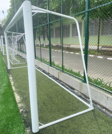 Poarta fotbal 5x2, aluminiu, profil 120x 100 mm, 5x2 m, mobila, spate din otel [16]