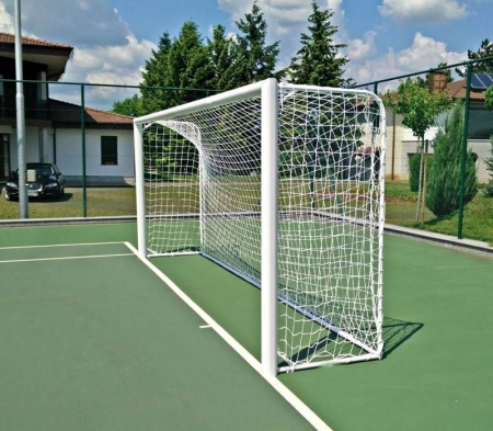 Poarta fotbal 5x2, aluminiu, profil 120x 100 mm, 5x2 m, mobila, spate din otel [8]
