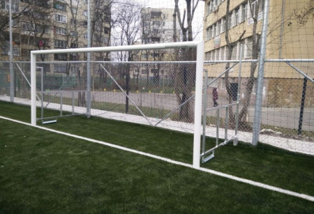 Poarta fotbal 5x2 m pliabila / rabatabila, aluminiu [2]