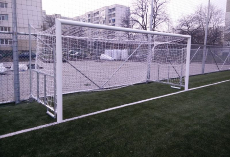 Poarta fotbal 5x2 m pliabila / rabatabila, aluminiu [1]