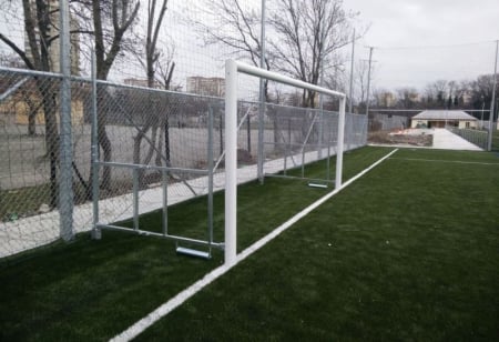 Porti fotbal 5x2 m pentru antrenament - Poarta fotbal 5x2 m pliabila / rabatabila, aluminiu