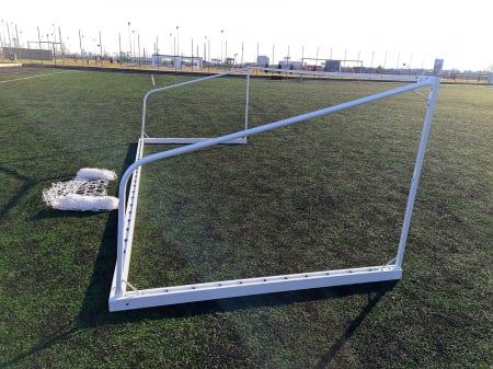 Poarta fotbal 5x2 m, profil aluminiu 80x80 mm, mobila, spate otel [9]