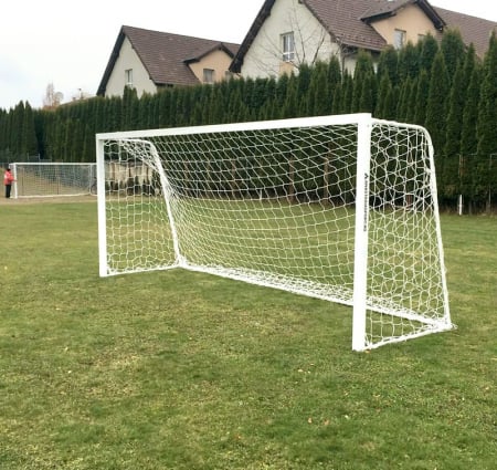 Poarta fotbal 5x2 m, profil aluminiu 80x80 mm, mobila, spate otel [4]