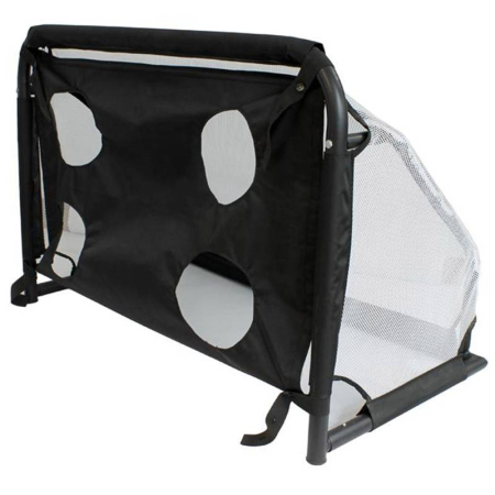 Porti fotbal si plase - Poarta mini-fotbal Sportech 120x80 cm cu prete de tintire, 4 tinte, husa transport