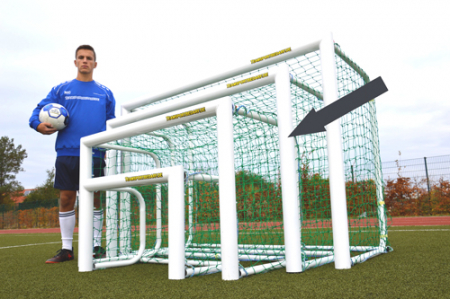 Poarta mini fotbal TeamSports 1,5 x 0,1 m, din aluminiu, mobila, plasa inclusa [5]