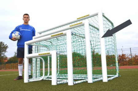 Poarta mini fotbal TeamSports 1,8 x 1,2  m, din aluminiu, mobila, plasa inclusa [4]