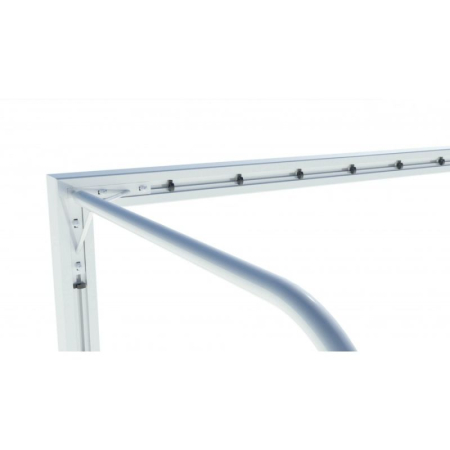 Poarta handbal 3x2 m Anastasia Sport, aluminiu profil 80x80 mm alb cu albastru, spate otel, [9]