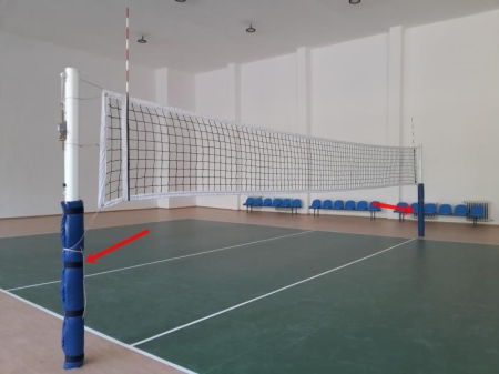 Volleyball stands protections