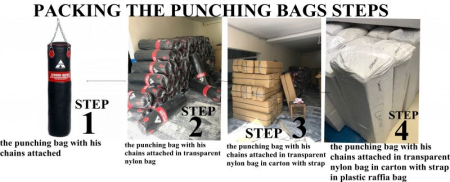 PUNCHING BAG IN SPLIT LEATHER 120 CM , 30KGS + STEEL CHAINS [15]