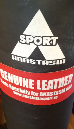 PUNCHING BAG IN SPLIT LEATHER 120 CM , 30KGS + STEEL CHAINS [14]