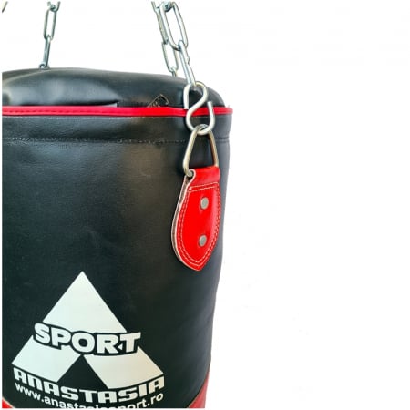 PUNCHING BAG IN SPLIT LEATHER 120 CM , 30KGS + STEEL CHAINS [3]
