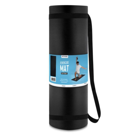 Accesorii baschet - Saltea fitness Spokey SOFTMAT, 180x60 cm, grosime 1,5 cm, culoare negru