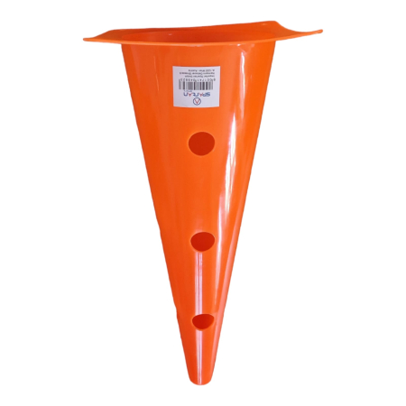 Set 10 conuri antrenament Master Sport 45 cm, cu găuri, PVC flexibil [4]