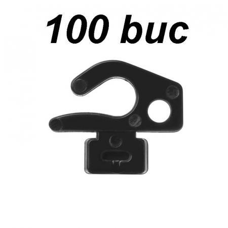 Set 100 carlige Schäper pentru prindere plasa porti cu canal