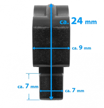 Set 100 carlige Schäper pentru prindere plasa porti cu canal [14]