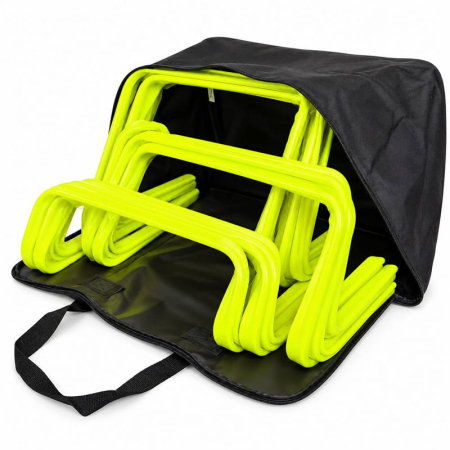 Depozitare mingi - Set 15 obstacole flexibile TeamSport cu geanta transport