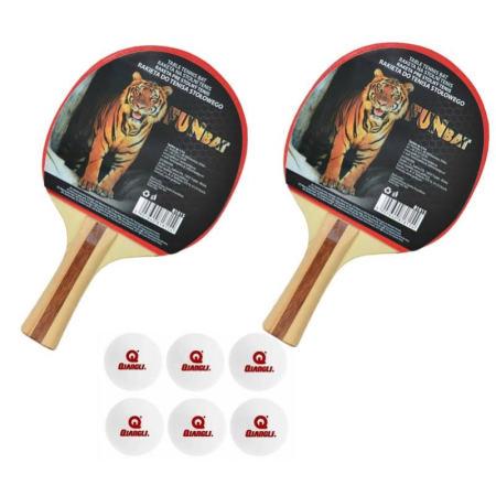 Tenis de masa - Set 2 palete tenis masa Spokey FUNBAT + 6 mingi