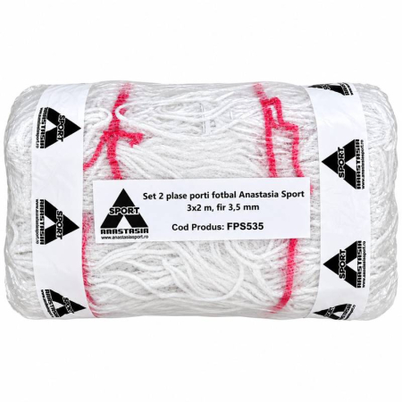 Set 2 plase porti fotbal Anastasia Sport 3x2 m, fir 3,5 mm [1]