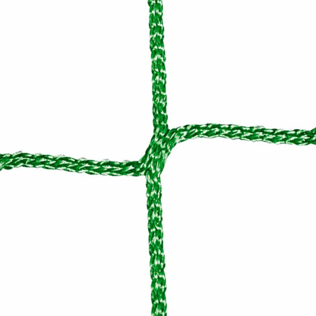 Set of 2 HUCK 1053-01 football goal nets, green, for 7.32 × 2.45 m goals, 200 cm top and bottom depth, high-tenacity polypropylene, 3 mm cord, 120 mm mesh [1]
