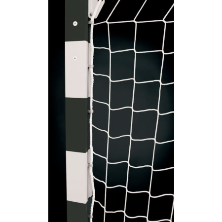 Set 2 plase porti fotbal Huck 3x2 m, fir 4 mm fara nod, culoare alba [4]