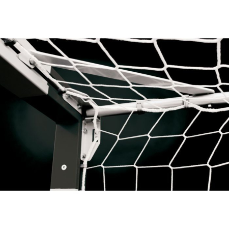 Set 2 plase porti fotbal Huck 3x2 m, fir 4 mm fara nod, culoare alba [3]