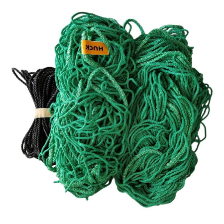 Set 2 plase porti fotbal Huck 5x2 m, fir 4 mm fara nod, culoare verde [0]