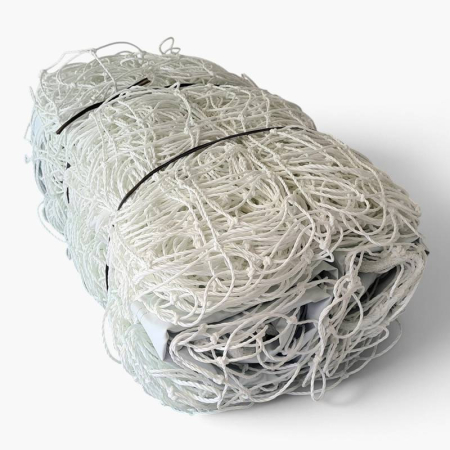 Handball Goal Nets Set 3x2 m Anastasia Sport, 3.5 mm Twisted Knot Net, Anti-Shock Inner Net, 10x10 cm Mesh, HDPE, White [8]