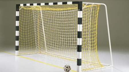 Set 2 plase porti handbal Huck WM 3x2 m,  fir 5 mm fara nod, cu plasa anti-shock, culoare verde si galben [6]