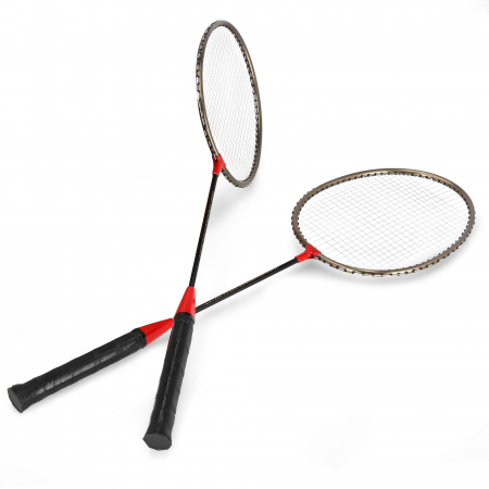 Set 2 rachete badminton Spokey + 1 fluturas plastic si husa [3]