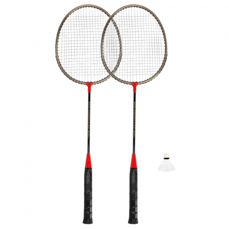 Set 2 rachete badminton Spokey + 1 fluturas plastic si husa [1]