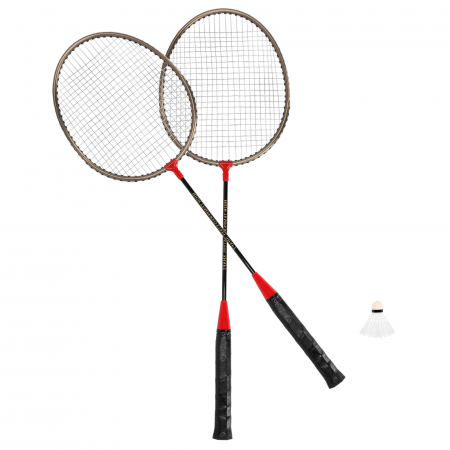 Set 2 rachete badminton Spokey + 1 fluturas plastic si husa [2]