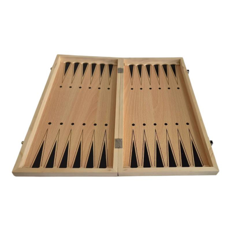 3-in-1 Wooden Board Game Set, Chess, Checkers and Backgammon, 39 cm, Folding Board [5]