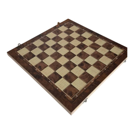 3-in-1 Wooden Board Game Set, Chess, Checkers and Backgammon, 39 cm, Folding Board [4]