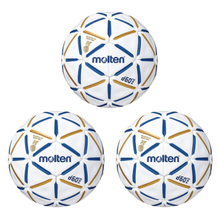 Handbal - MARIME 2 - Set 3 mingi handbal Molten D60 Pro, oficiala IHF fara clister - Copie